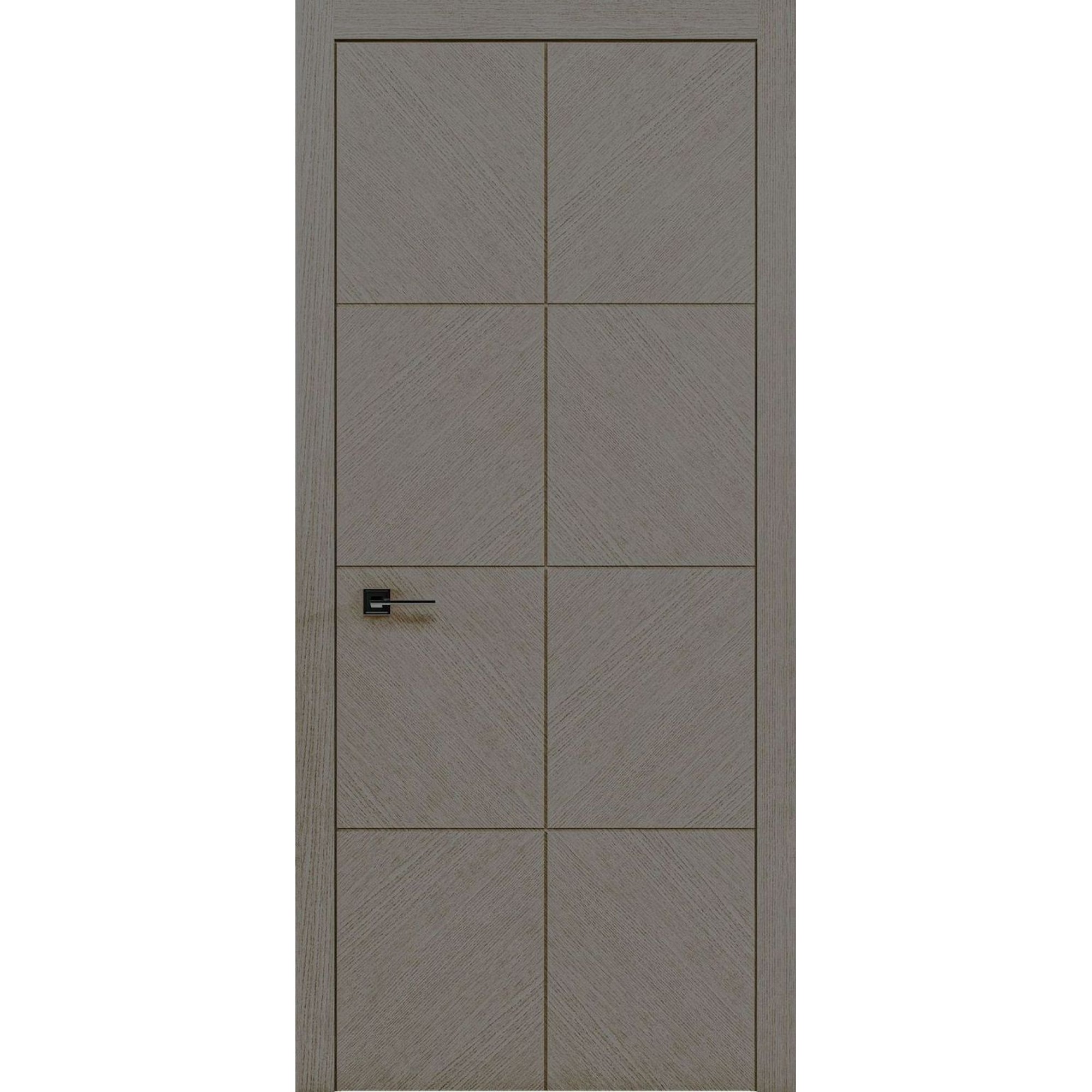 Шпонированные межкомнатные двери - Двери Rodos LIBERTA DOMINO 1 ALUM INSIDE только с алюминиевым контуром #1