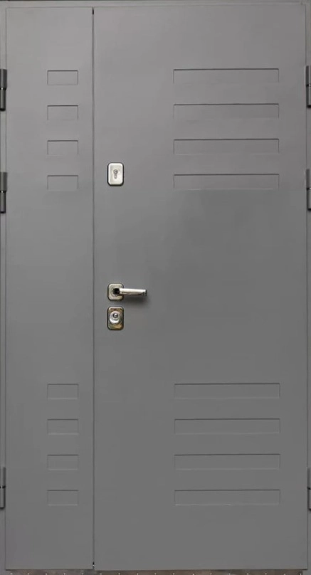 Теплосталь - Входная дверь Теплосталь ТС14 сталь (Нст31 RAL7045) (Н4 дуб серый) (Р6) (120*205П)