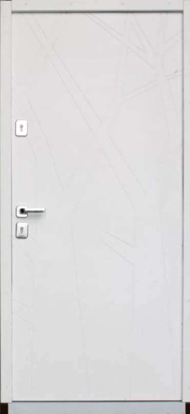 Теплосталь - Входная дверь Теплосталь ТС21 сталь (Нст30 RAL1015) (Н3 белый) (Р6) (96*205Л) #1
