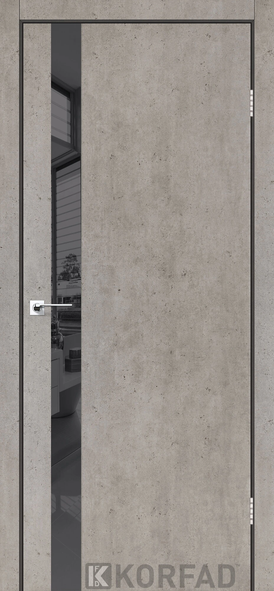 Шпон натуральний - Двери Korfad GLASS Loft Plato GLP-02 #3