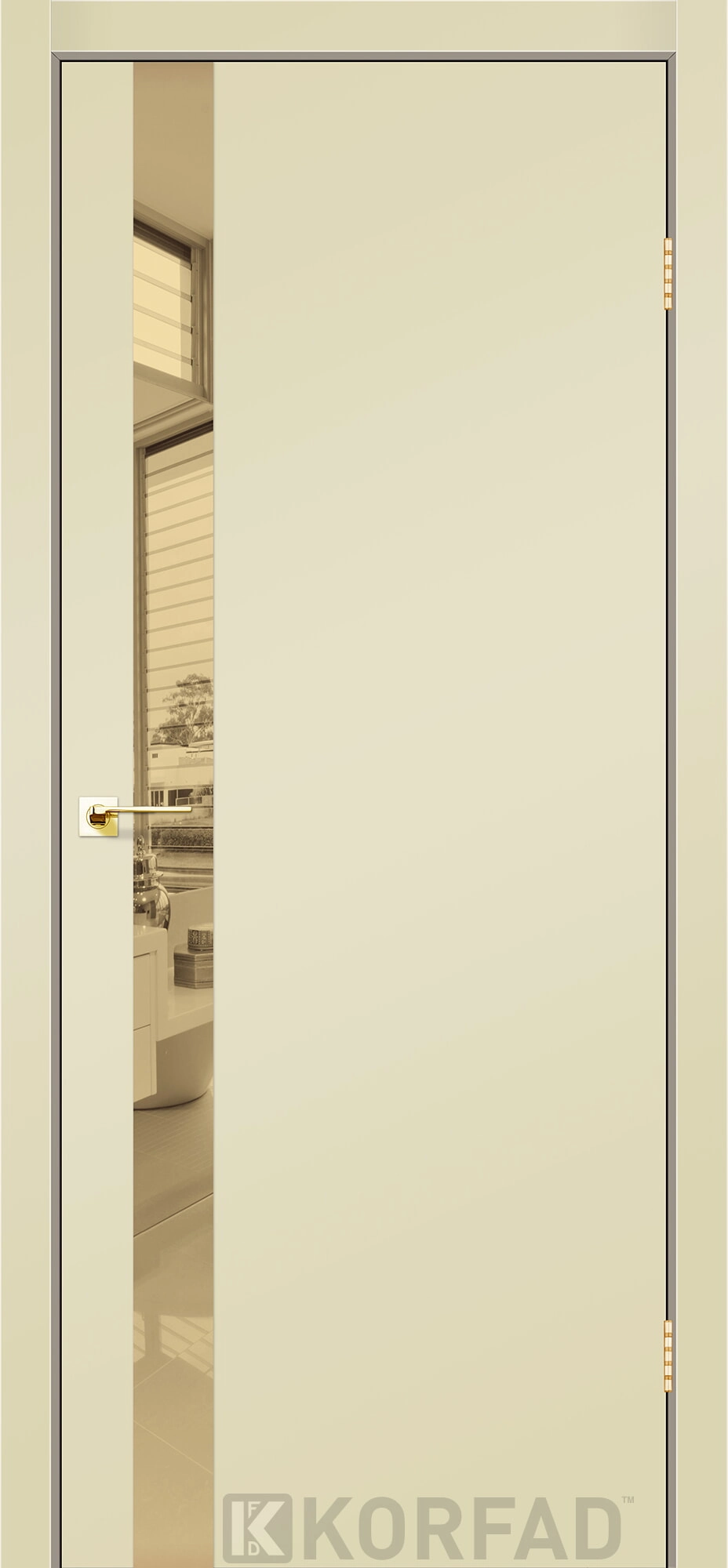 Шпон натуральний - Двери Korfad GLASS Loft Plato GLP-02