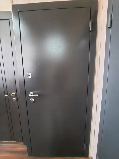 Входные двери - Дверь входная Портала RAL 7024+Бриз дуб сантана серия Антик Элегант #3