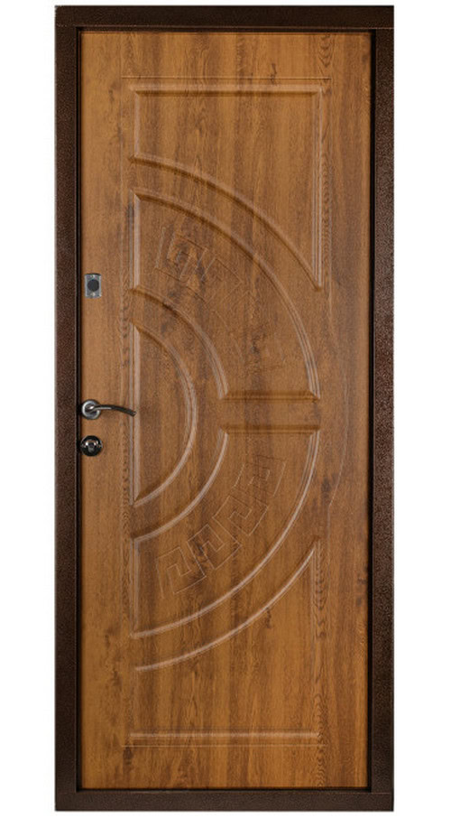 ОПТИМА - Дверь входная Оптима Медь антик ПВХ Дуб золотой Б-18 #2