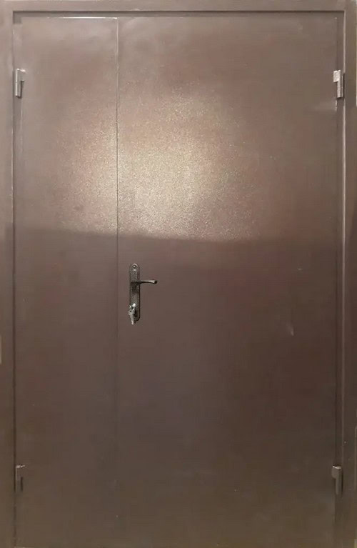 Венге - Дверь входная Портала Эконом+ Металл-ДСП полуторная