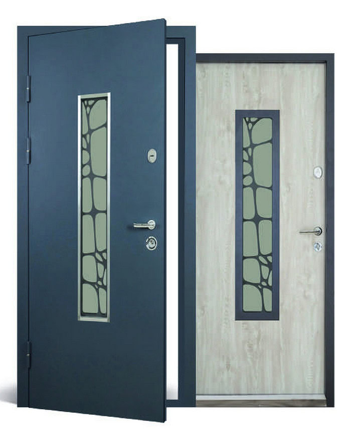 Входные двери - Дверь входная Abwehr с терморазрывом модель Nordi Glass
