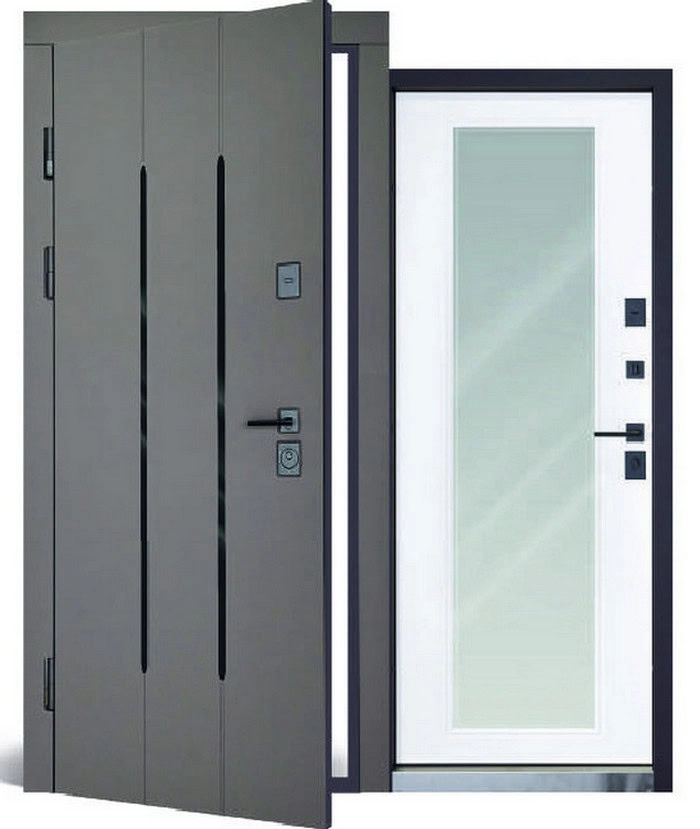 ABWEHR - Дверь входная Abwehr с зеркалом модель Mira