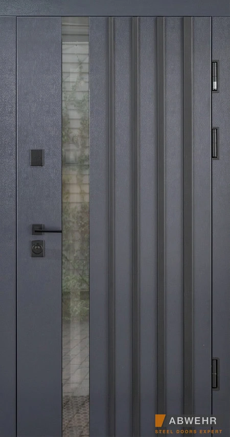 Входные двери - Дверь входная Abwehr с терморазрывом модель Avenue атрацит #1