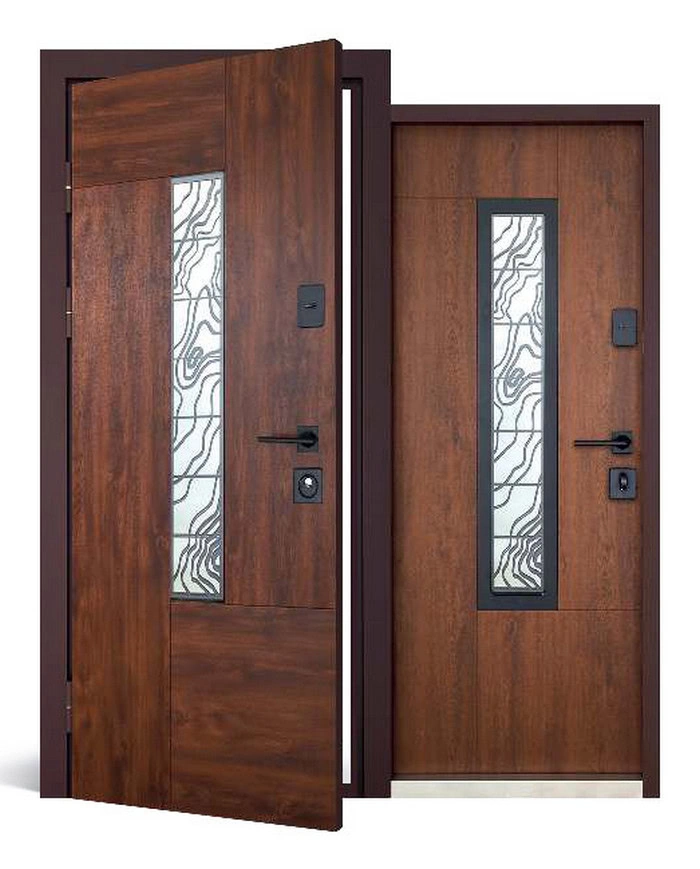 Входные двери - Дверь входная Abwehr с терморазрывом модель Paradise Glass