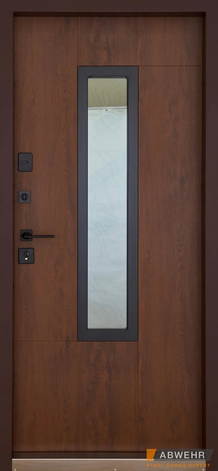 В частный дом - Дверь входная Abwehr с терморазрывом модель Paradise Glass #2