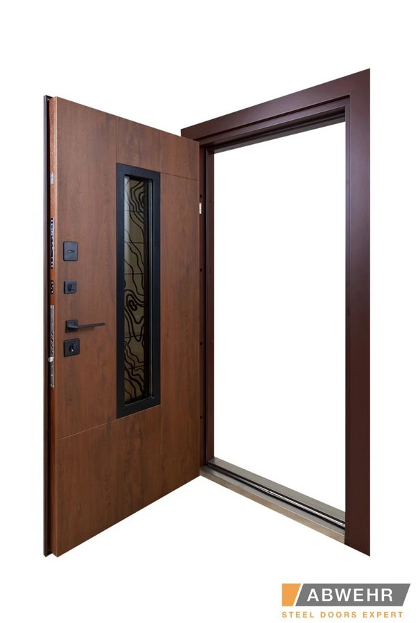 В частный дом - Дверь входная Abwehr с терморазрывом модель Paradise Glass #3
