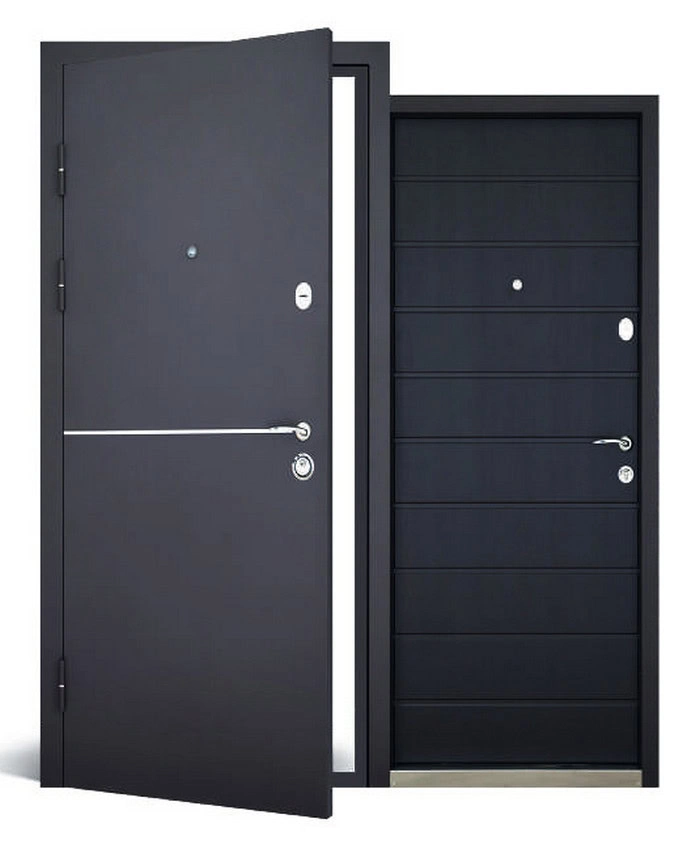 Входные двери - Дверь входная Abwehr с терморазрывом модель Solid RAL 8019T