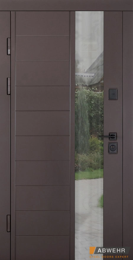 В коттедж - Дверь входная Abwehr с терморазрывом модель Ufo #1